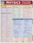 Physics Equations & Answers (Bookst
